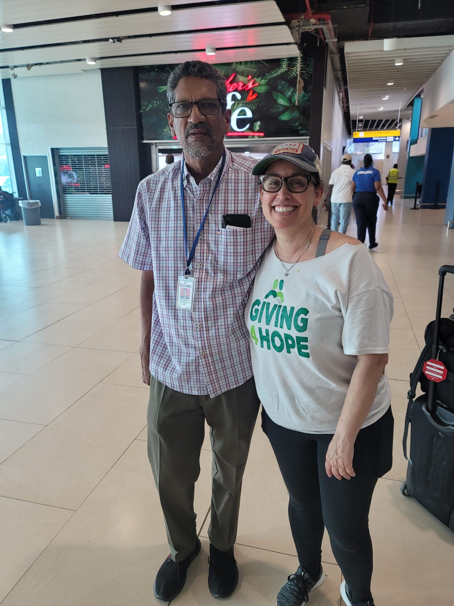 Foundation members arriving in Jamaica, partnering with Giving 4 Hope to coordinate hurricane relief