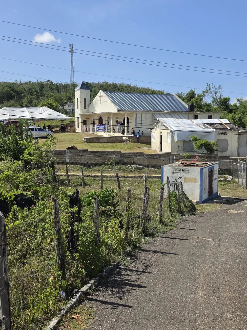 Church and surrounding grounds at the August 2026 community gathering